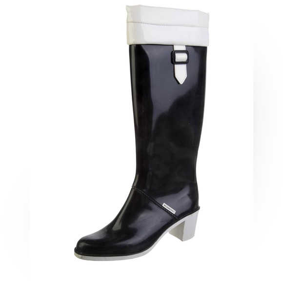 BURBERRY Rubber COLOR BLOCK pattern rain boots - Picture 1 of 3